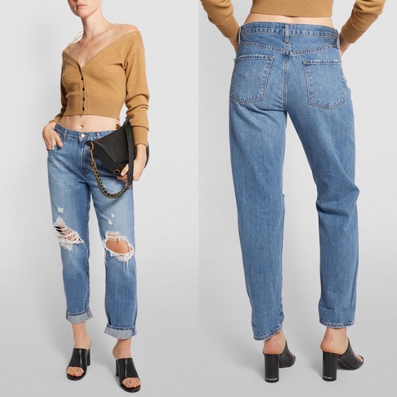 NWT J Brand Tate Distressed Boyfriend Jeans - Picture 3 of 5